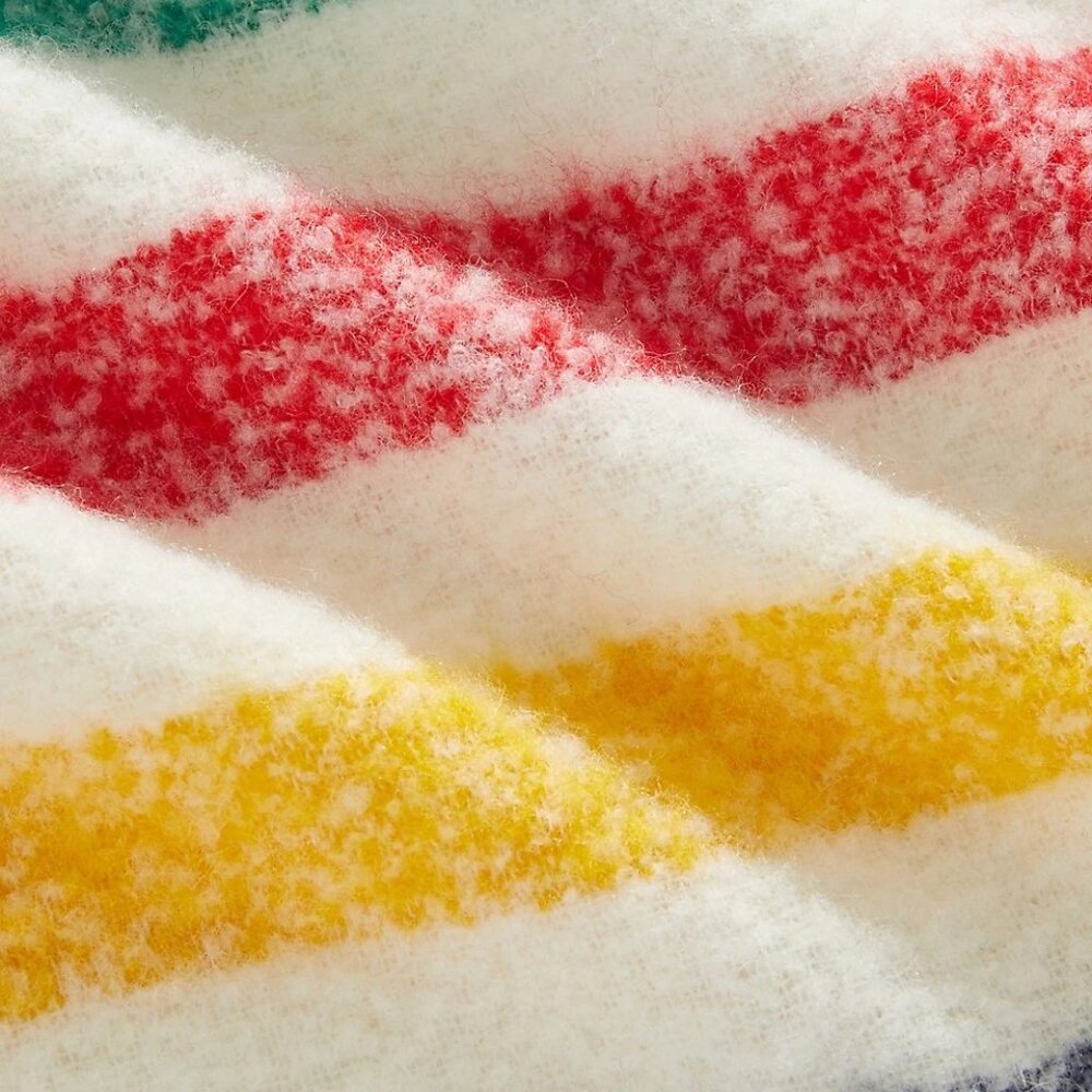 Hudson’s Bay Throw Wool Blend All Season With HBC Stripes Perfect Gift - Picture 6 of 6